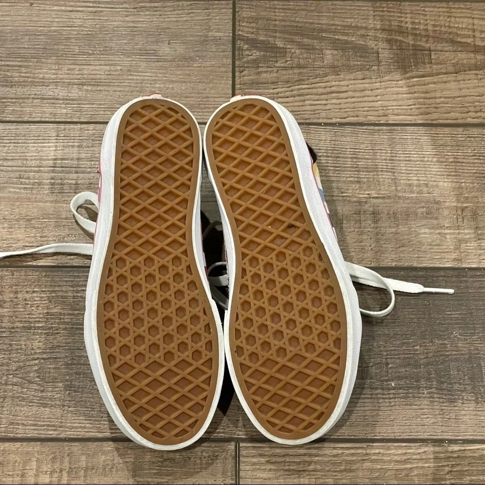 VANS Old Skool Rainbow Checkerboard Skate Shoes Youth Size 3 Unisex